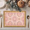 imageMaison d Hermine Placemats 100 Cotton Set of 4 Dinner Placemat Decorative Washable Cloth Placemat Dining Buffet Parties ampamp Camping Kalahari  ThanksgivingChristmas16  Damask