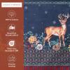 imageMaison d Hermine Placemats 100 Cotton Set of 4 Dinner Placemat Decorative Washable Cloth Placemat Dining Buffet Parties ampamp Camping Kalahari  ThanksgivingChristmas03  Christmas Joy
