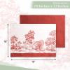 imageMaison d Hermine Placemats 100 Cotton Set of 4 Dinner Placemat Decorative Washable Cloth Placemat Dining Buffet Parties ampamp Camping Kalahari  ThanksgivingChristmas22  Holy Jouy  Red