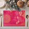 imageMaison d Hermine Placemats 100 Cotton Set of 4 Dinner Placemat Decorative Washable Cloth Placemat Dining Buffet Parties ampamp Camping Kalahari  ThanksgivingChristmas12  Versailles