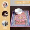 imageMaison d Hermine Placemats 100 Cotton Set of 4 Dinner Placemat Decorative Washable Cloth Placemat Dining Buffet Parties ampamp Camping Kalahari  ThanksgivingChristmas09  Ispahan