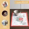 imageMaison d Hermine Placemats 100 Cotton Set of 4 Dinner Placemat Decorative Washable Cloth Placemat Dining Buffet Parties ampamp Camping Kalahari  ThanksgivingChristmas27  Rural Christmas