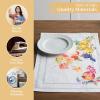 imageMaison d Hermine Placemats 100 Cotton Set of 4 Dinner Placemat Decorative Washable Cloth Placemat Dining Buffet Parties ampamp Camping Kalahari  ThanksgivingChristmas23  Fruit Dhiver