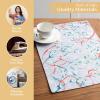 imageMaison d Hermine Placemats 100 Cotton Set of 4 Dinner Placemat Decorative Washable Cloth Placemat Dining Buffet Parties ampamp Camping Kalahari  ThanksgivingChristmas31  Enora