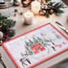 imageMaison d Hermine Placemats 100 Cotton Set of 4 Dinner Placemat Decorative Washable Cloth Placemat Dining Buffet Parties ampamp Camping Kalahari  ThanksgivingChristmas27  Rural Christmas