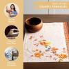 imageMaison d Hermine Placemats 100 Cotton Set of 4 Dinner Placemat Decorative Washable Cloth Placemat Dining Buffet Parties ampamp Camping Kalahari  ThanksgivingChristmas10  Kelim  Prairie