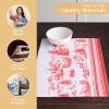 imageMaison d Hermine Placemats 100 Cotton Set of 4 Dinner Placemat Decorative Washable Cloth Placemat Dining Buffet Parties ampamp Camping Kalahari  ThanksgivingChristmas19  Winter Jouy
