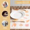 imageMaison d Hermine Placemats 100 Cotton Set of 4 Dinner Placemat Decorative Washable Cloth Placemat Dining Buffet Parties ampamp Camping Kalahari  ThanksgivingChristmas08  Colors of Autumn