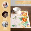 imageMaison d Hermine Placemats 100 Cotton Set of 4 Dinner Placemat Decorative Washable Cloth Placemat Dining Buffet Parties ampamp Camping Kalahari  ThanksgivingChristmas18  Lumina