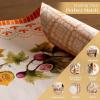 imageMaison d Hermine Placemats 100 Cotton Set of 4 Dinner Placemat Decorative Washable Cloth Placemat Dining Buffet Parties ampamp Camping Kalahari  ThanksgivingChristmas04  Pumpkin Garden  Cloudy Cream