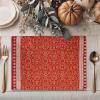 imageMaison d Hermine Placemats 100 Cotton Set of 4 Dinner Placemat Decorative Washable Cloth Placemat Dining Buffet Parties ampamp Camping Kalahari  ThanksgivingChristmas28  Sofia
