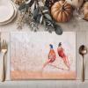 imageMaison d Hermine Placemats 100 Cotton Set of 4 Dinner Placemat Decorative Washable Cloth Placemat Dining Buffet Parties ampamp Camping Kalahari  ThanksgivingChristmas05  Faisan Dautomne