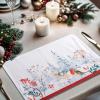 imageMaison d Hermine Placemats 100 Cotton Set of 4 Dinner Placemat Decorative Washable Cloth Placemat Dining Buffet Parties ampamp Camping Kalahari  ThanksgivingChristmas02  Morzine