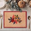 imageMaison d Hermine Placemats 100 Cotton Set of 4 Dinner Placemat Decorative Washable Cloth Placemat Dining Buffet Parties ampamp Camping Kalahari  ThanksgivingChristmas20  Kalahari