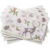 imageMaison d Hermine Placemats 100 Cotton Set of 4 Dinner Placemat Decorative Washable Cloth Placemat Dining Buffet Parties ampamp Camping Kalahari ThanksgivingChristmas06 Christmas Dew