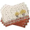 imageMaison d Hermine Placemats 100 Cotton Set of 4 Dinner Placemat Decorative Washable Cloth Placemat Dining Buffet Parties ampamp Camping Kalahari ThanksgivingChristmas14 Bagatelle