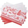 imageMaison d Hermine Placemats 100 Cotton Set of 4 Dinner Placemat Decorative Washable Cloth Placemat Dining Buffet Parties ampamp Camping Kalahari ThanksgivingChristmas19 Winter Jouy