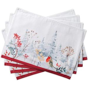 imageMaison d Hermine Placemats 100 Cotton Set of 4 Dinner Placemat Decorative Washable Cloth Placemat Dining Buffet Parties ampamp Camping Kalahari  ThanksgivingChristmas02  Morzine