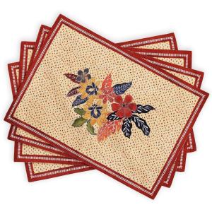 imageMaison d Hermine Placemats 100 Cotton Set of 4 Dinner Placemat Decorative Washable Cloth Placemat Dining Buffet Parties ampamp Camping Kalahari  ThanksgivingChristmas20  Kalahari