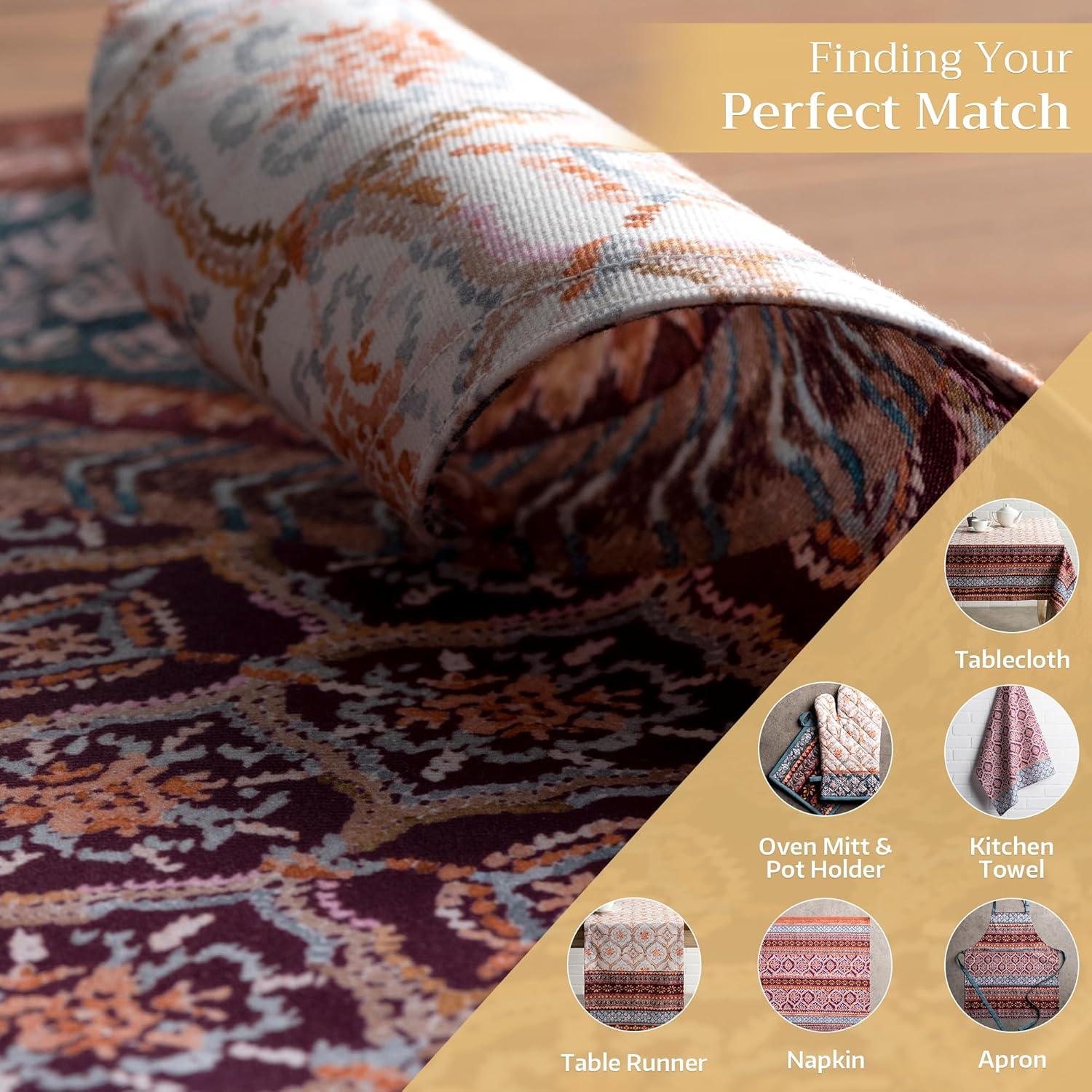imageMaison d Hermine Placemat 100 Cotton Decorative Placemats Washable Cloth Placemats Home Wedding Restaurant Party ampamp Camping Potiron  ThanksgivingChristmas Set of 422  Fair Isle