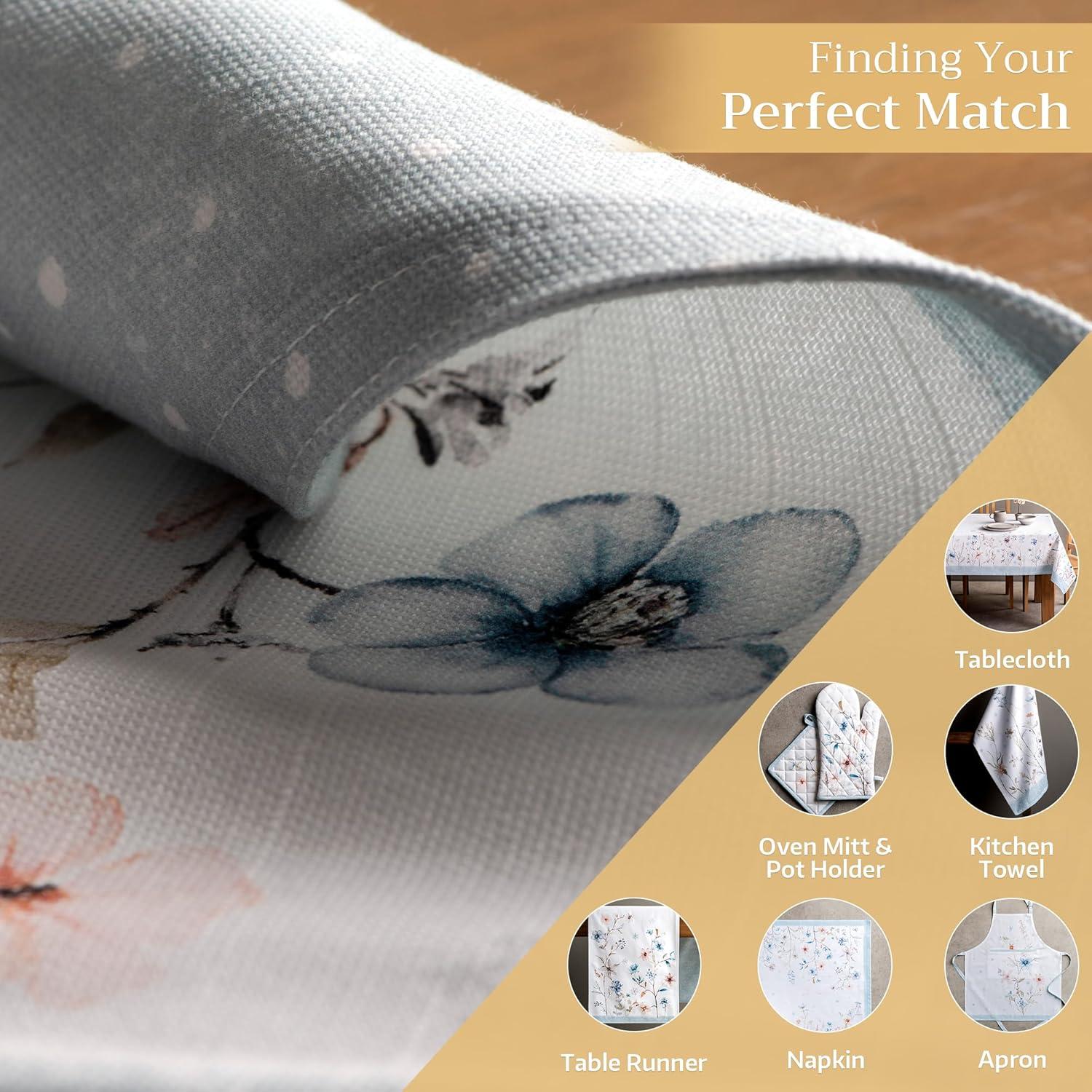 imageMaison d Hermine Placemat 100 Cotton Decorative Placemats Washable Cloth Placemats Home Wedding Restaurant Party ampamp Camping Potiron  ThanksgivingChristmas Set of 419  Ice Florals
