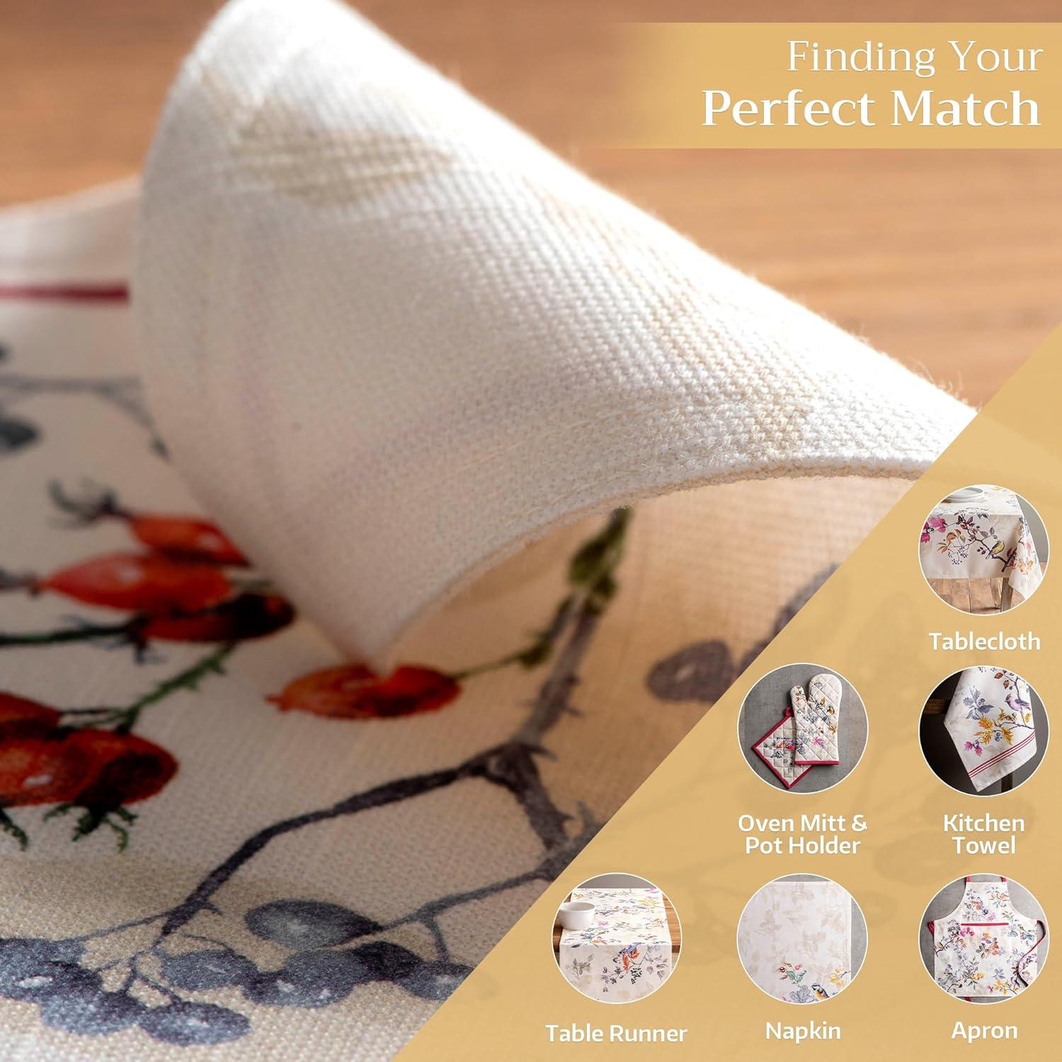 imageMaison d Hermine Placemat 100 Cotton Decorative Placemats Washable Cloth Placemats Home Wedding Restaurant Party ampamp Camping Potiron  ThanksgivingChristmas Set of 403  Equinoxe  Beige