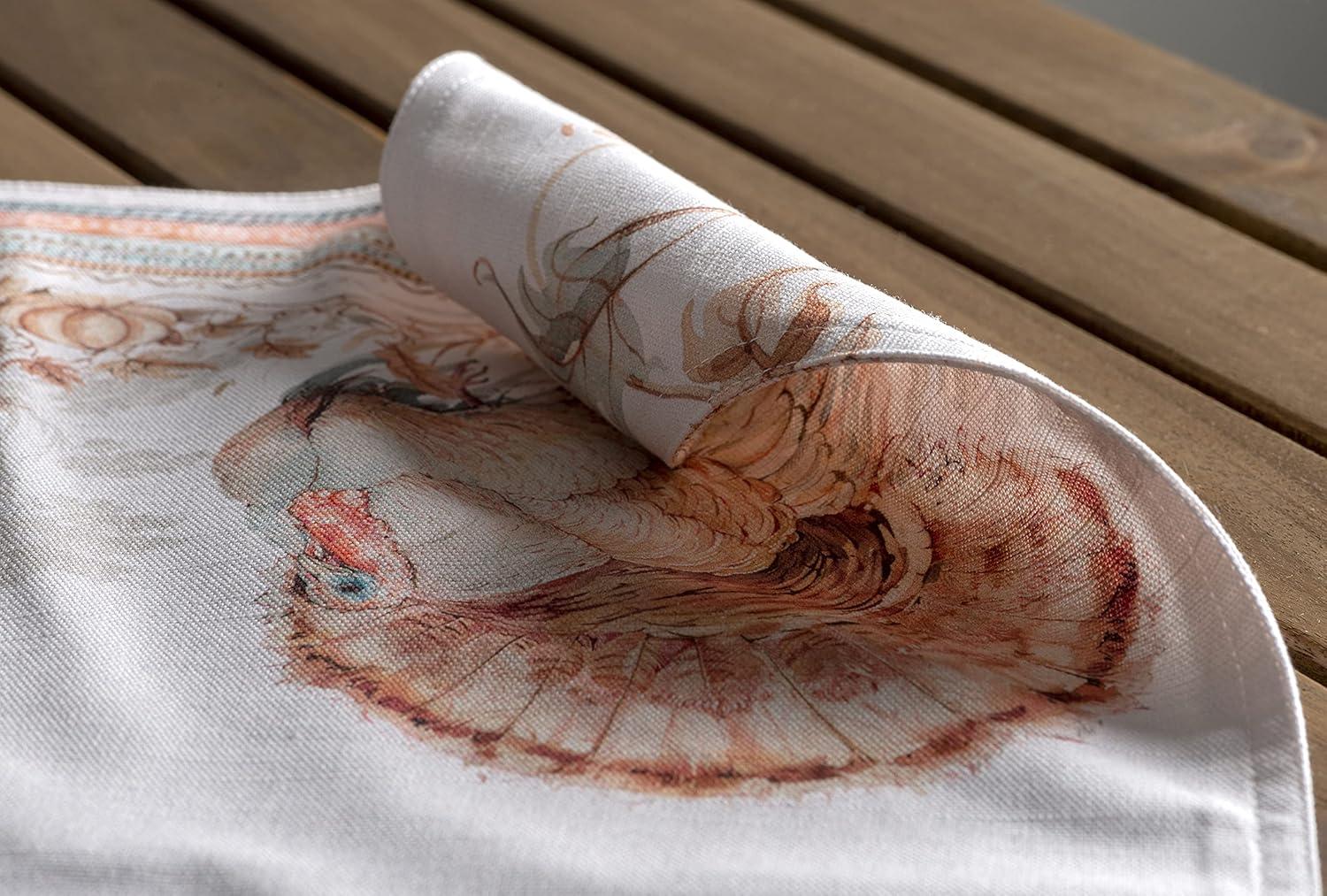 imageMaison d Hermine Placemat 100 Cotton Decorative Placemats Washable Cloth Placemats Home Wedding Restaurant Party ampamp Camping Potiron  ThanksgivingChristmas Set of 412  Giving Thanks