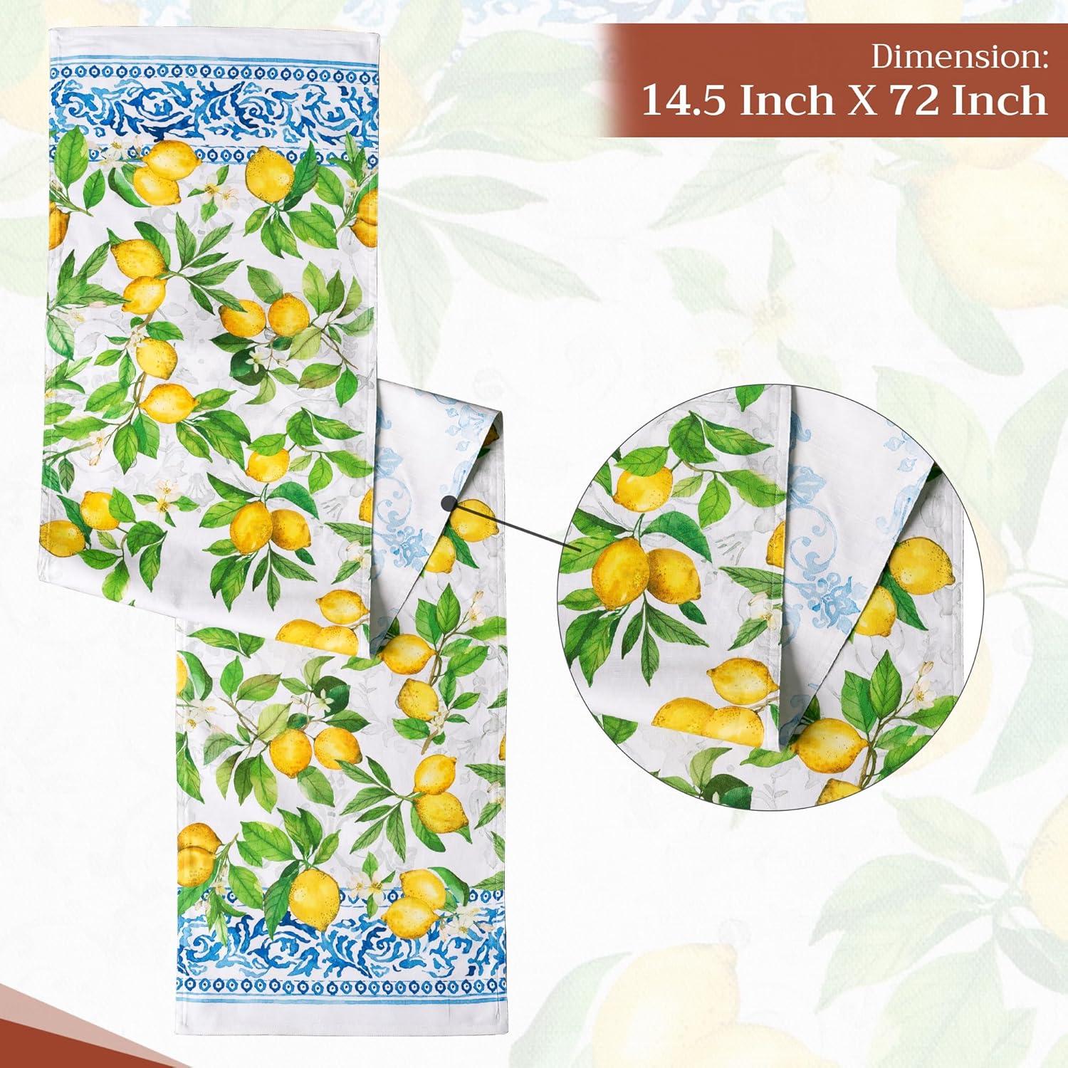 imageMaison dHermine Table Runner 100 Cotton Single Layer Easter Table Runners 72 inches Long Home Kitchen Dining Party ampamp Camping  Easter Decorations Spring ampamp Summer Printemps 1450quot x 72quot11  Cedrat