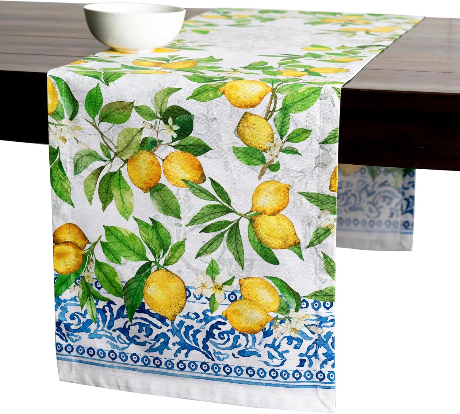 imageMaison dHermine Table Runner 100 Cotton Single Layer Easter Table Runners 72 inches Long Home Kitchen Dining Party ampamp Camping  Easter Decorations Spring ampamp Summer Printemps 1450quot x 72quot11  Cedrat