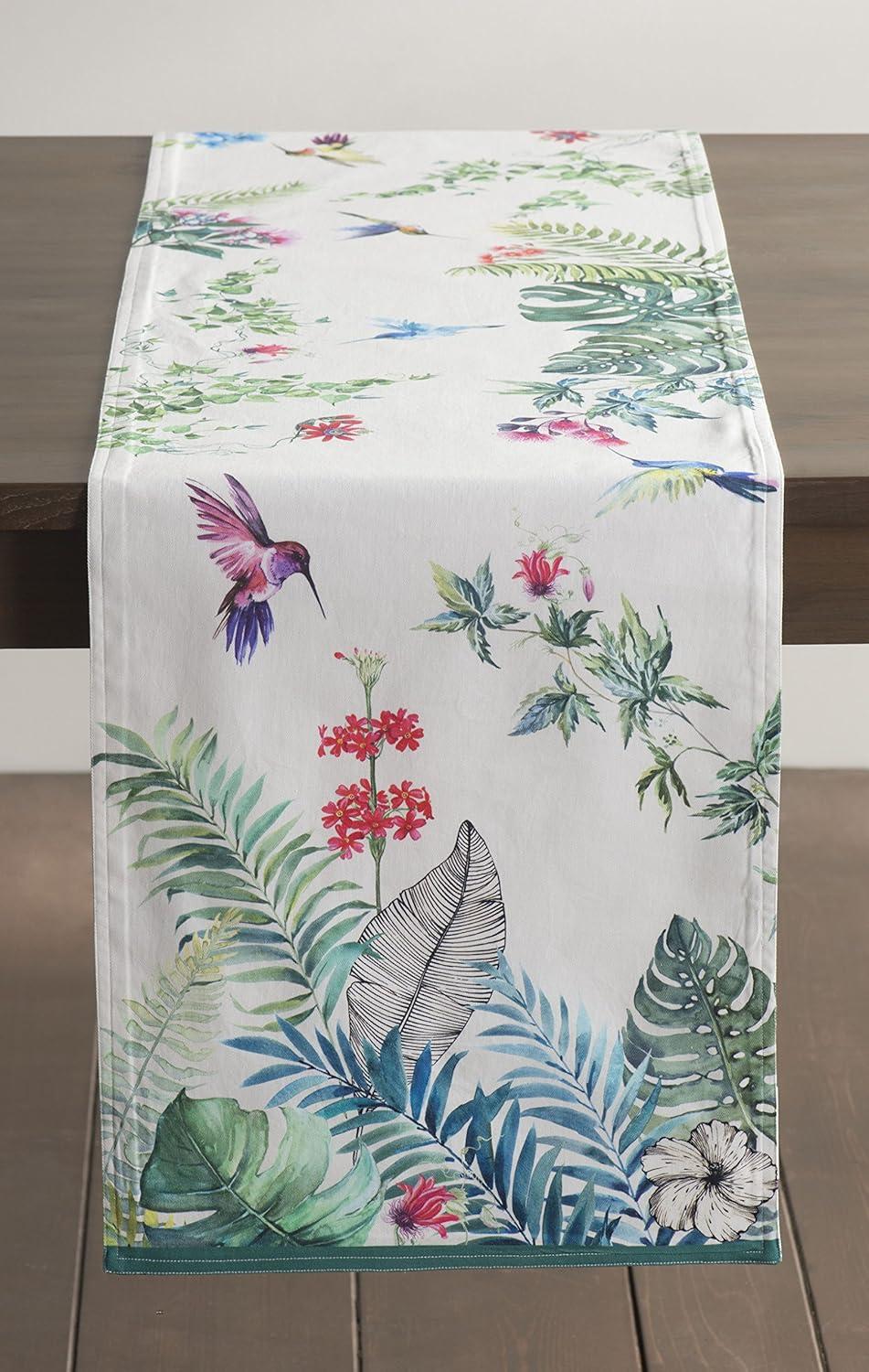 imageMaison dHermine Table Runner 100 Cotton Single Layer Easter Table Runners 72 inches Long Home Kitchen Dining Party ampamp Camping  Easter Decorations Spring ampamp Summer Printemps 1450quot x 72quot20  Tropiques