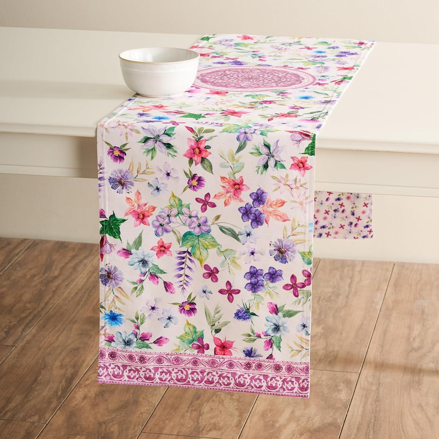 imageMaison dHermine Table Runner 100 Cotton Single Layer Easter Table Runners 72 inches Long Home Kitchen Dining Party ampamp Camping  Easter Decorations Spring ampamp Summer Printemps 1450quot x 72quot13  Chardon