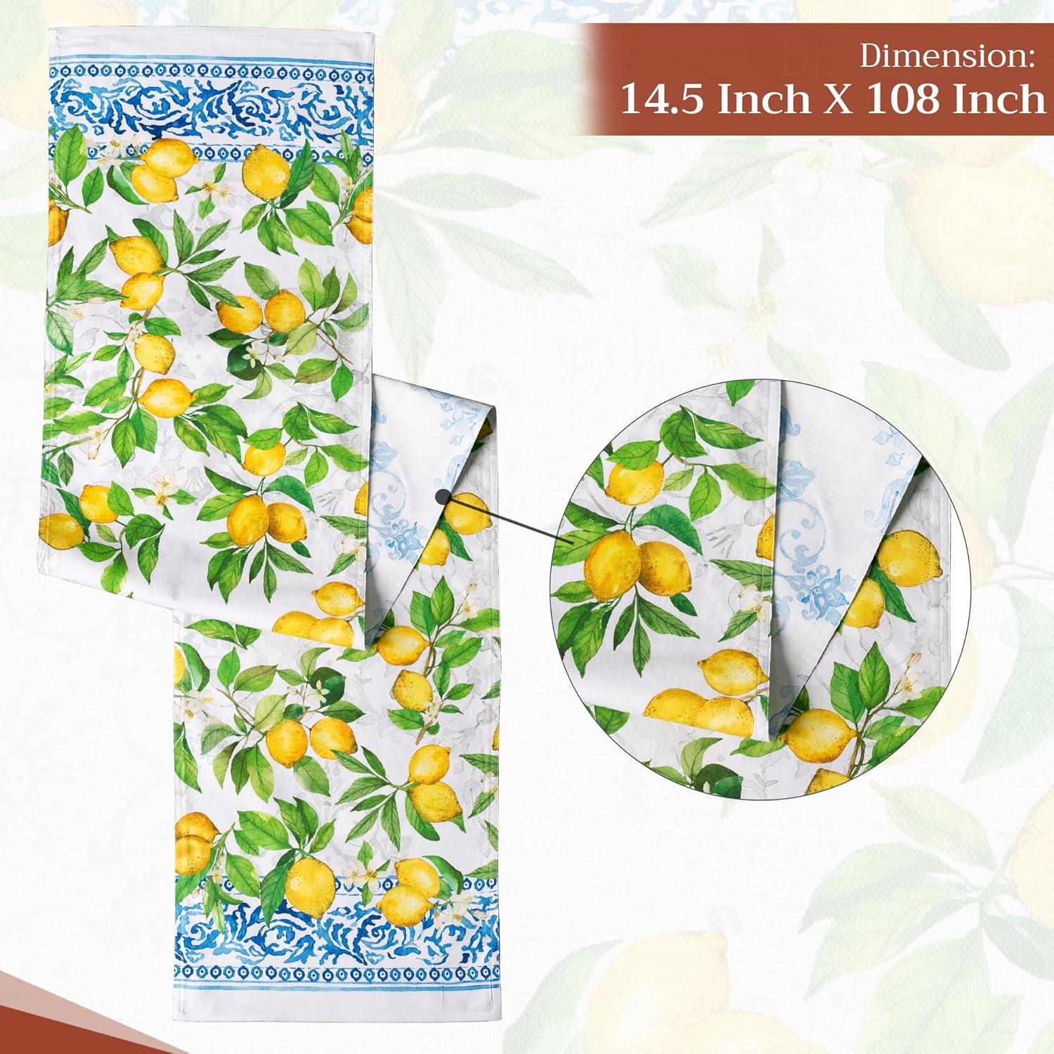 imageMaison dHermine Table Runner 100 Cotton Single Layer Easter Table Runners 72 inches Long Home Kitchen Dining Party ampamp Camping  Easter Decorations Spring ampamp Summer Printemps 1450quot x 72quot11  Cedrat