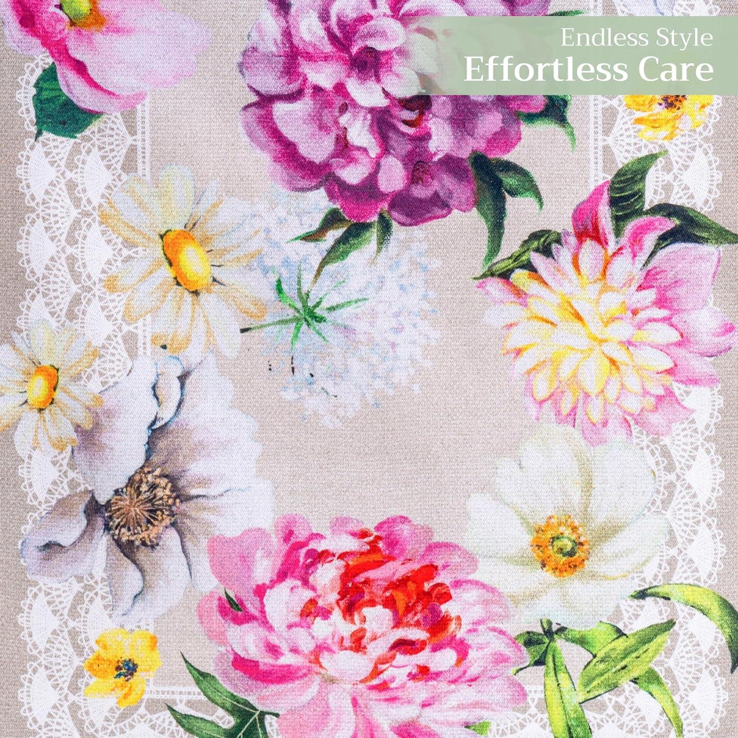 imageMaison dHermine Table Runner 100 Cotton Single Layer Easter Table Runners 72 inches Long Home Kitchen Dining Party ampamp Camping  Easter Decorations Spring ampamp Summer Printemps 1450quot x 72quot21  Pivoine