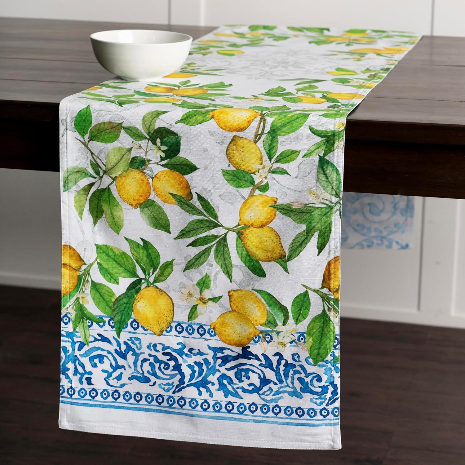 imageMaison dHermine Table Runner 100 Cotton Single Layer Easter Table Runners 72 inches Long Home Kitchen Dining Party ampamp Camping  Easter Decorations Spring ampamp Summer Printemps 1450quot x 72quot11  Cedrat
