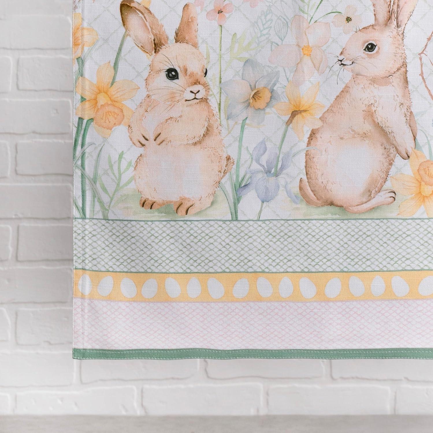 imageMaison dHermine Table Runner 100 Cotton Single Layer Easter Table Runners 72 inches Long Home Kitchen Dining Party ampamp Camping  Easter Decorations Spring ampamp Summer Printemps 1450quot x 72quot15  Easter Dew