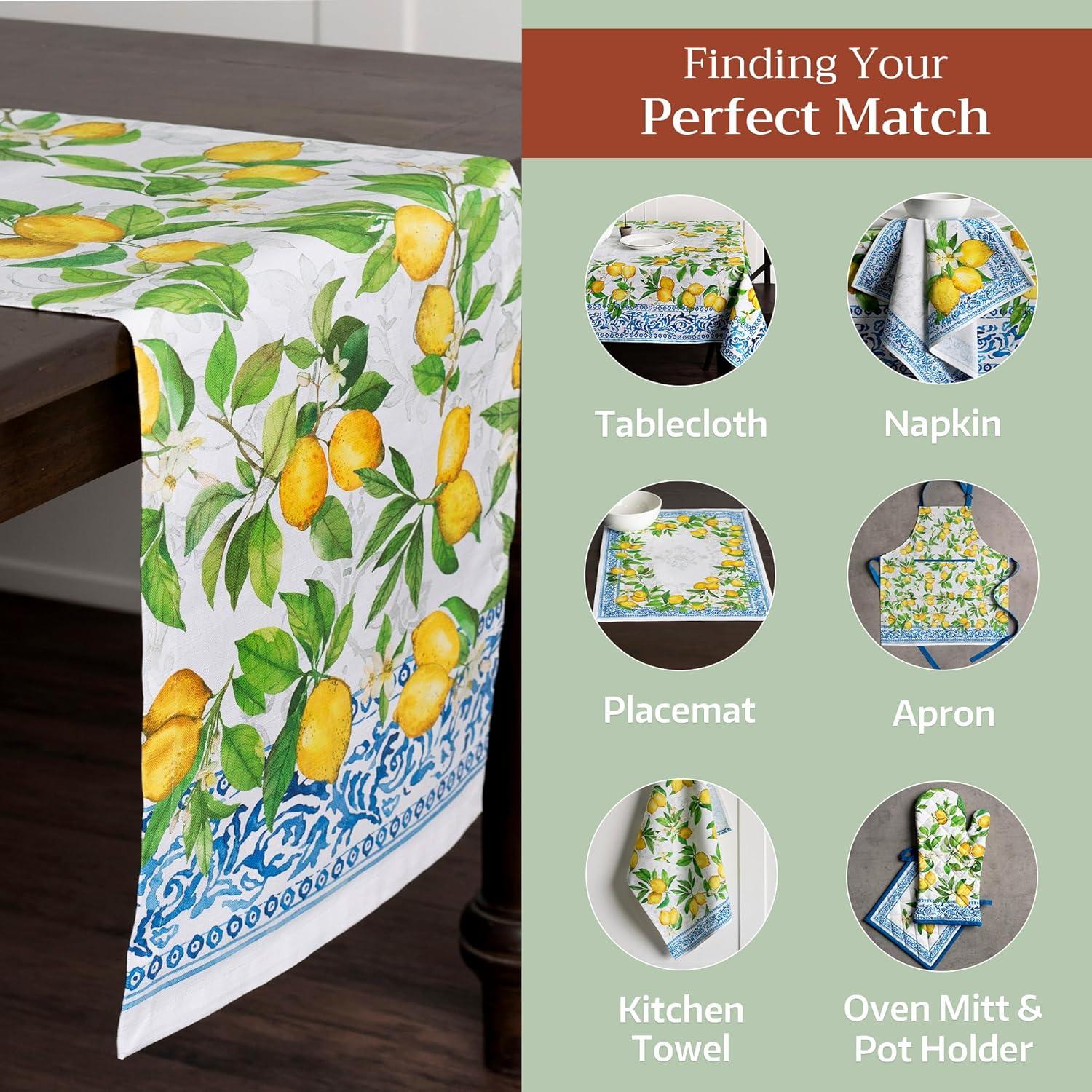 imageMaison dHermine Table Runner 100 Cotton Single Layer Easter Table Runners 72 inches Long Home Kitchen Dining Party ampamp Camping  Easter Decorations Spring ampamp Summer Printemps 1450quot x 72quot11  Cedrat