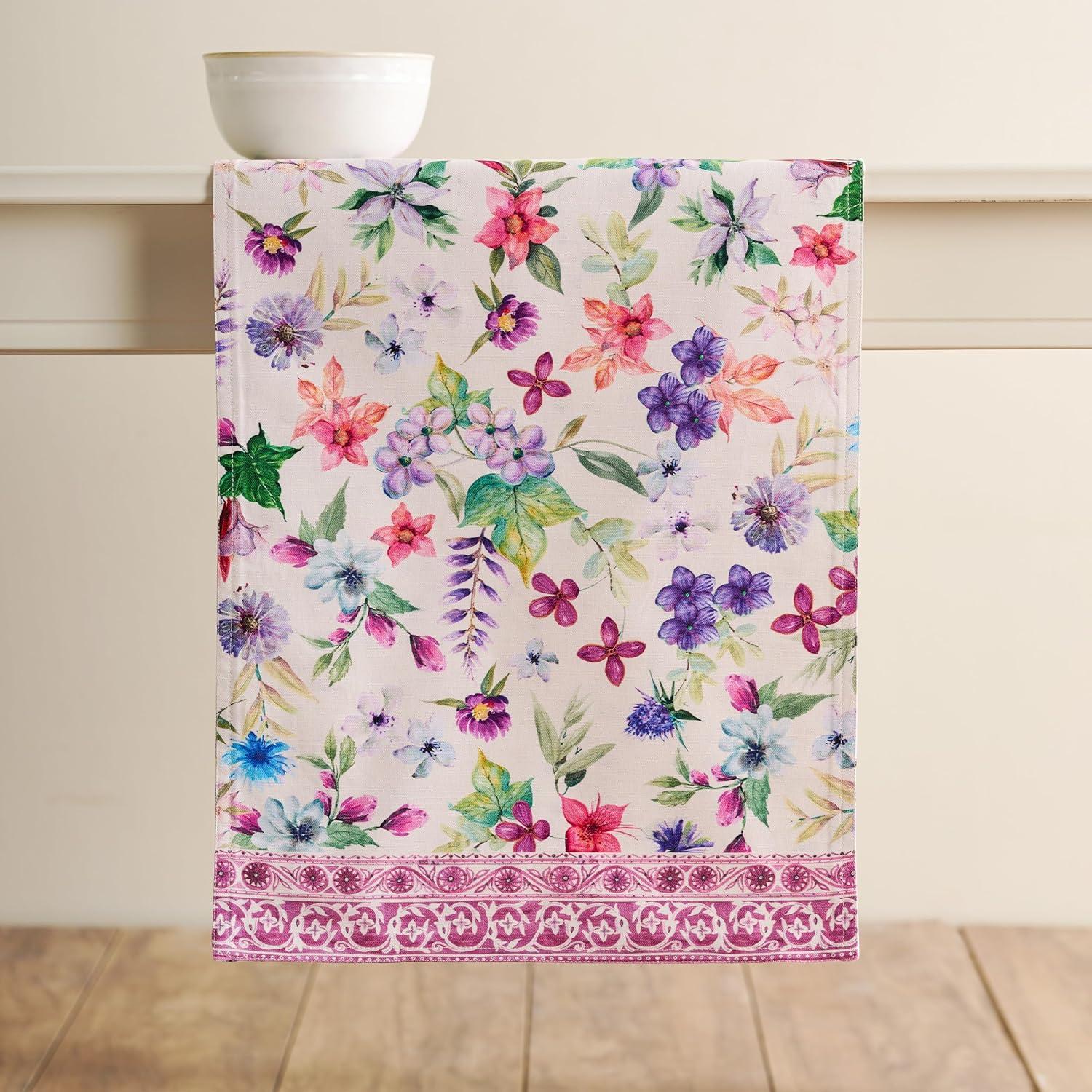 imageMaison dHermine Table Runner 100 Cotton Single Layer Easter Table Runners 72 inches Long Home Kitchen Dining Party ampamp Camping  Easter Decorations Spring ampamp Summer Printemps 1450quot x 72quot13  Chardon