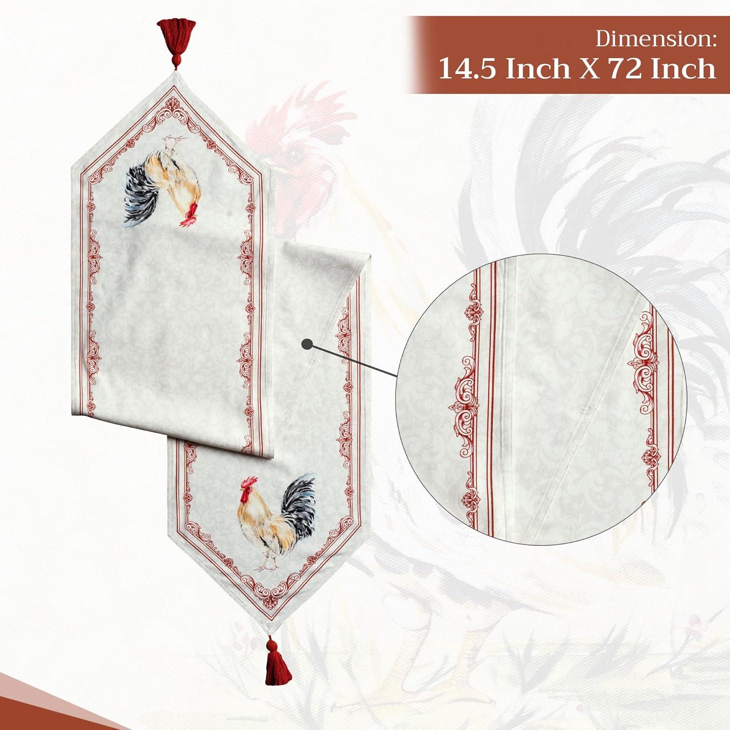 imageMaison dHermine Table Runner 100 Cotton Single Layer Easter Table Runners 72 inches Long Home Kitchen Dining Party ampamp Camping  Easter Decorations Spring ampamp Summer Printemps 1450quot x 72quot23  Campagne