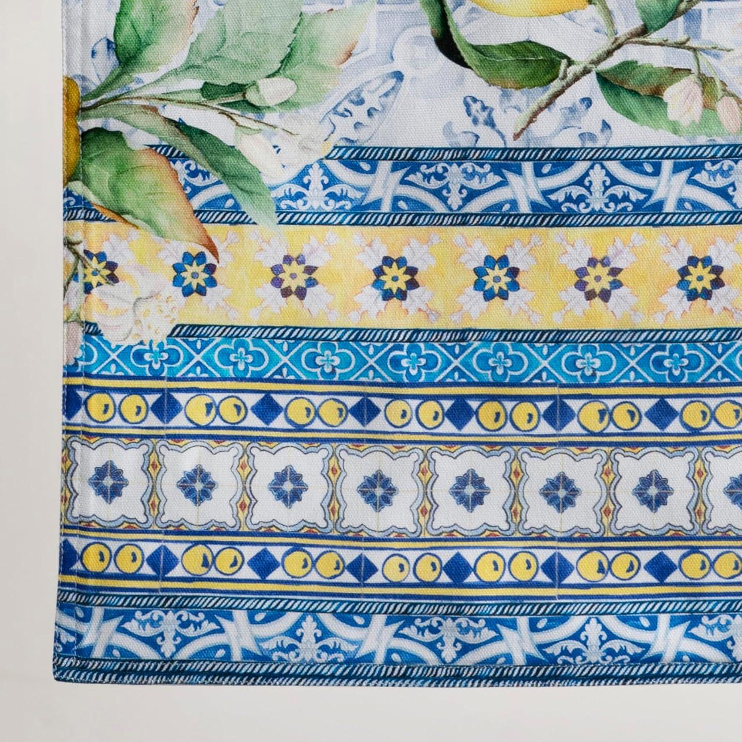 imageMaison dHermine Table Runner 100 Cotton Single Layer Easter Table Runners 72 inches Long Home Kitchen Dining Party ampamp Camping  Easter Decorations Spring ampamp Summer Printemps 1450quot x 72quot28  Citrus