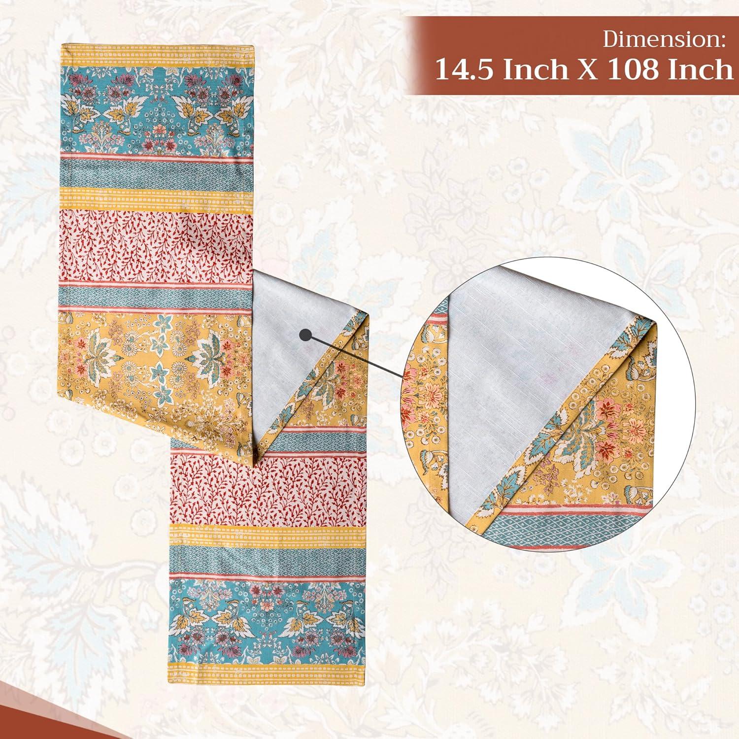 imageMaison dHermine Table Runner 100 Cotton Single Layer Easter Table Runners 72 inches Long Home Kitchen Dining Party ampamp Camping  Easter Decorations Spring ampamp Summer Printemps 1450quot x 72quot04  Marquise
