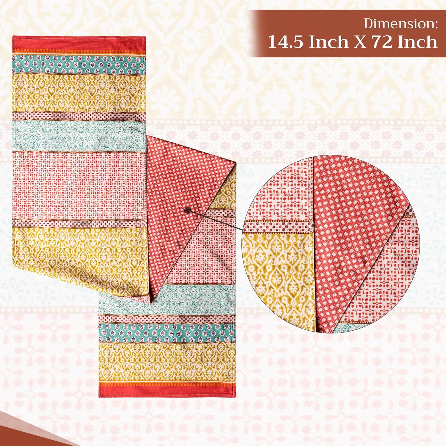 imageMaison dHermine Table Runner 100 Cotton Single Layer Easter Table Runners 72 inches Long Home Kitchen Dining Party ampamp Camping  Easter Decorations Spring ampamp Summer Printemps 1450quot x 72quot06  Provence