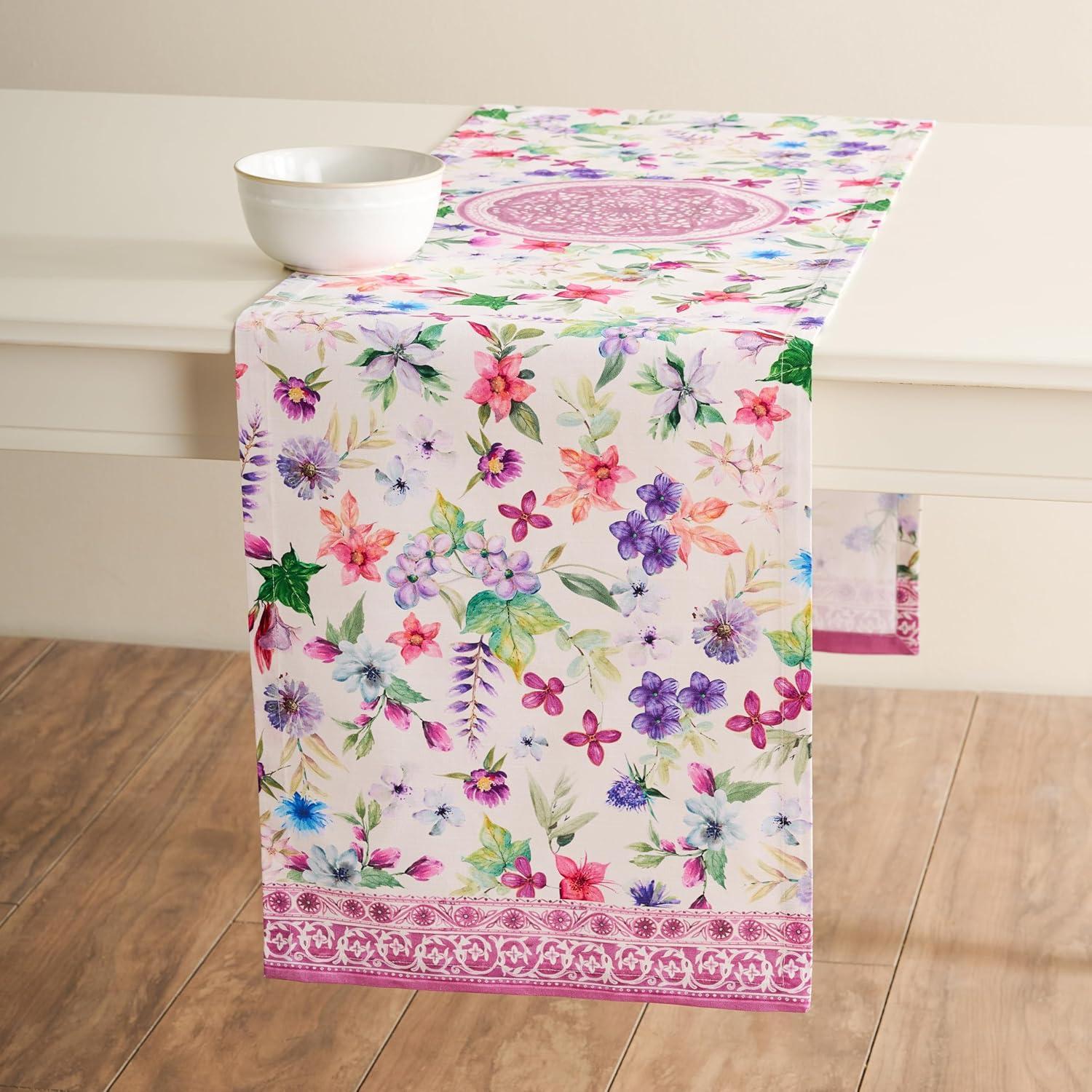 imageMaison dHermine Table Runner 100 Cotton Single Layer Easter Table Runners 72 inches Long Home Kitchen Dining Party ampamp Camping  Easter Decorations Spring ampamp Summer Printemps 1450quot x 72quot13  Chardon