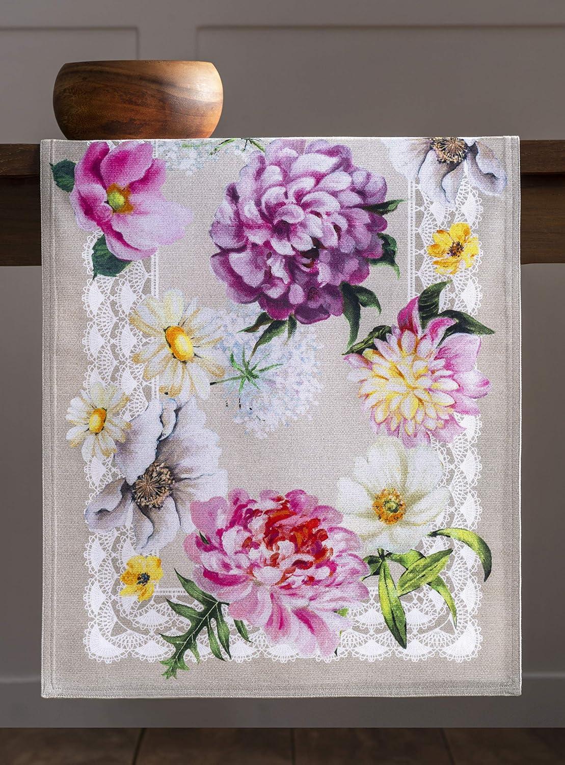 imageMaison dHermine Table Runner 100 Cotton Single Layer Easter Table Runners 72 inches Long Home Kitchen Dining Party ampamp Camping  Easter Decorations Spring ampamp Summer Printemps 1450quot x 72quot21  Pivoine