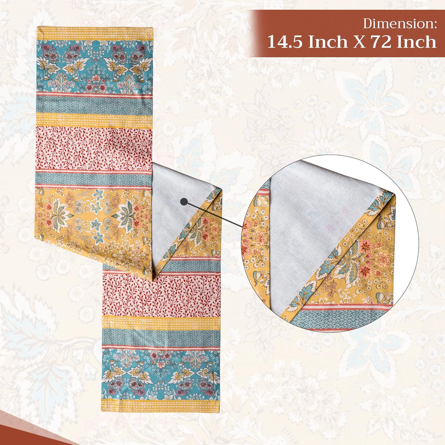 imageMaison dHermine Table Runner 100 Cotton Single Layer Easter Table Runners 72 inches Long Home Kitchen Dining Party ampamp Camping  Easter Decorations Spring ampamp Summer Printemps 1450quot x 72quot04  Marquise