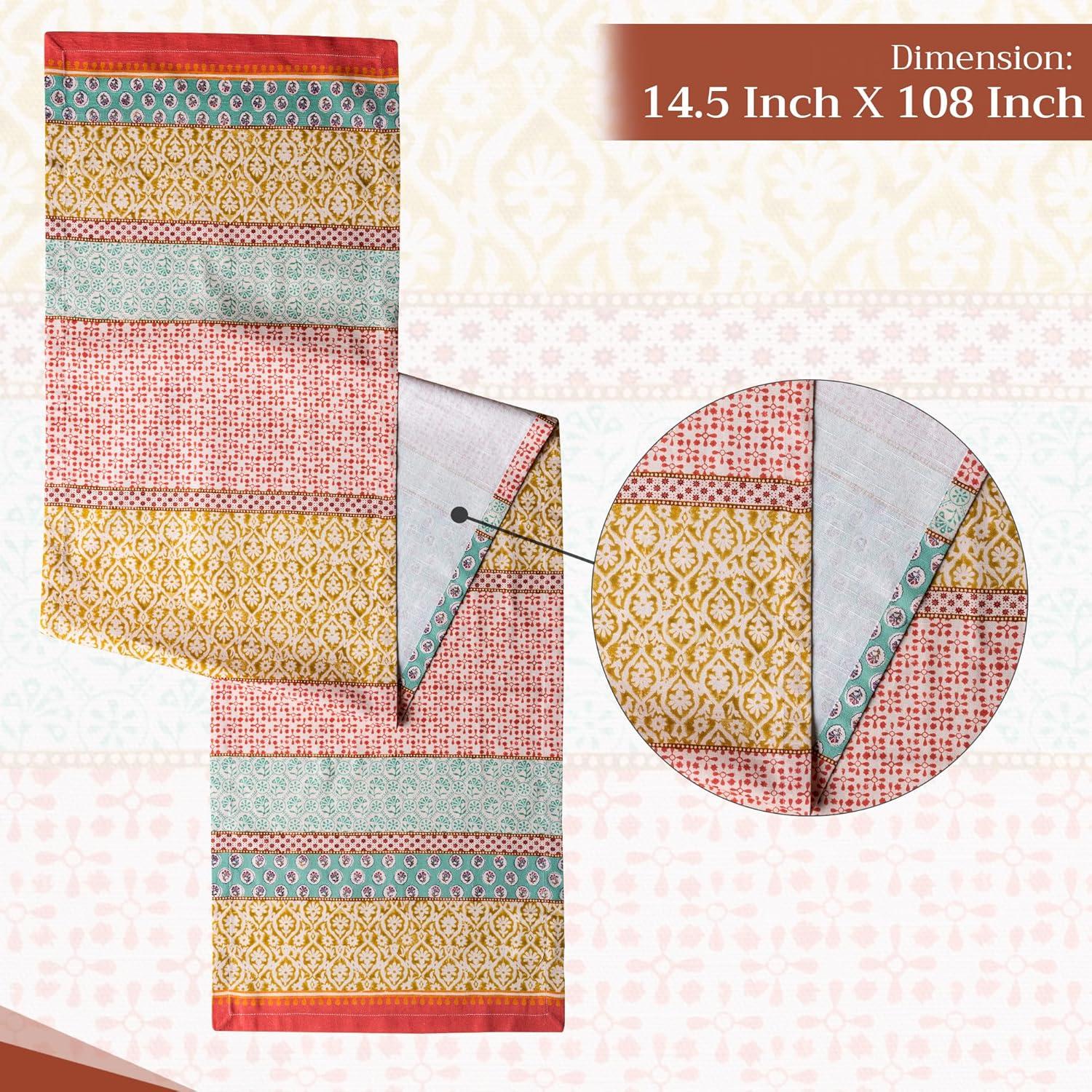 imageMaison dHermine Table Runner 100 Cotton Single Layer Easter Table Runners 72 inches Long Home Kitchen Dining Party ampamp Camping  Easter Decorations Spring ampamp Summer Printemps 1450quot x 72quot06  Provence