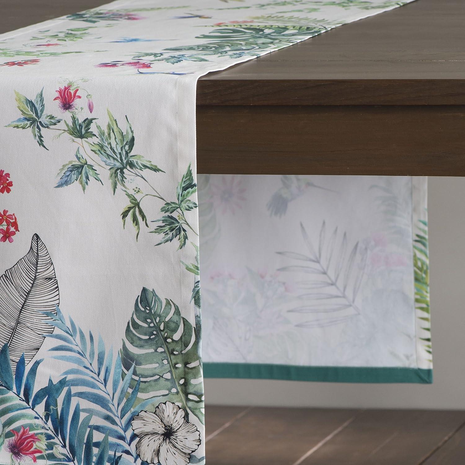 imageMaison dHermine Table Runner 100 Cotton Single Layer Easter Table Runners 72 inches Long Home Kitchen Dining Party ampamp Camping  Easter Decorations Spring ampamp Summer Printemps 1450quot x 72quot20  Tropiques