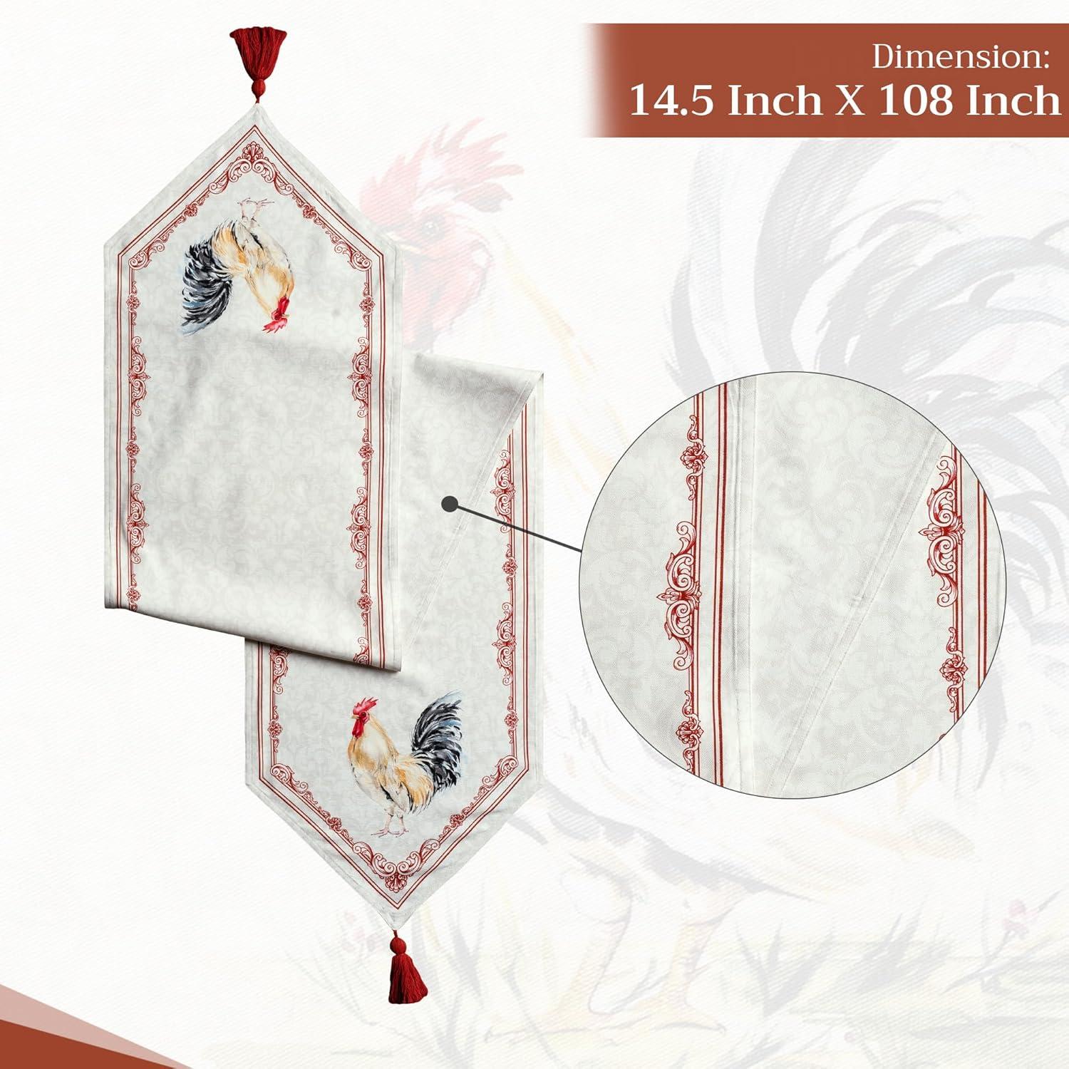 imageMaison dHermine Table Runner 100 Cotton Single Layer Easter Table Runners 72 inches Long Home Kitchen Dining Party ampamp Camping  Easter Decorations Spring ampamp Summer Printemps 1450quot x 72quot23  Campagne