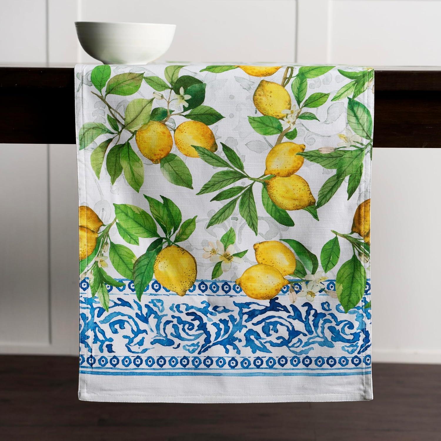 imageMaison dHermine Table Runner 100 Cotton Single Layer Easter Table Runners 72 inches Long Home Kitchen Dining Party ampamp Camping  Easter Decorations Spring ampamp Summer Printemps 1450quot x 72quot11  Cedrat