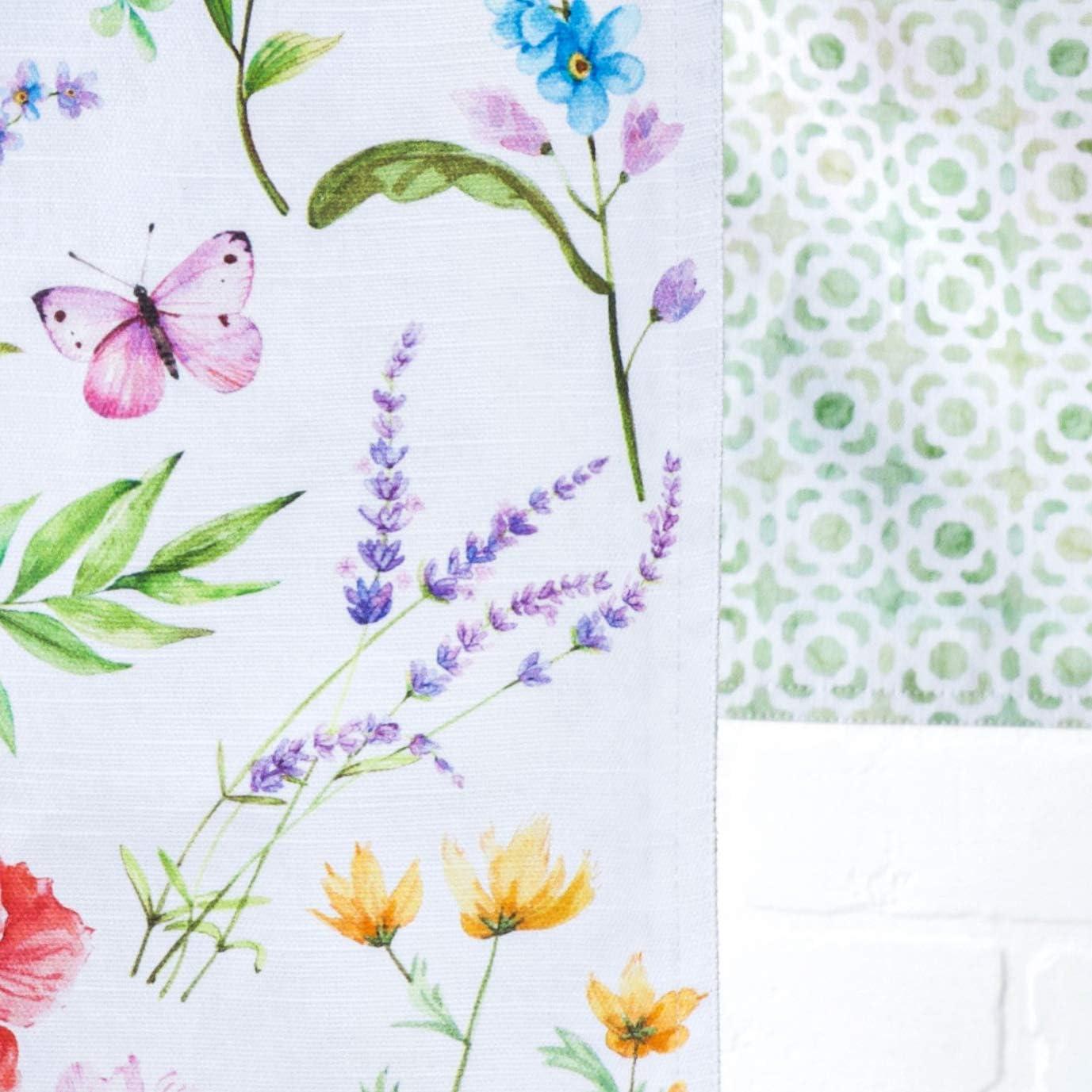 imageMaison dHermine Table Runner 100 Cotton Single Layer Easter Table Runners 72 inches Long Home Kitchen Dining Party ampamp Camping  Easter Decorations Spring ampamp Summer Printemps 1450quot x 72quot24  Just Floral