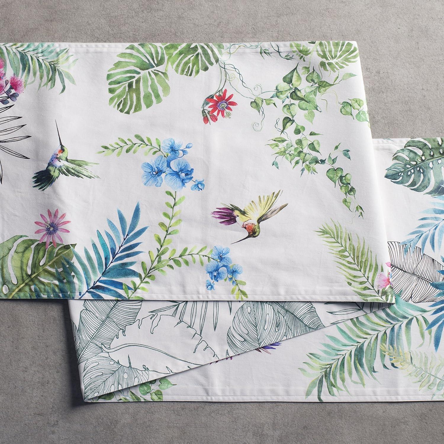 imageMaison dHermine Table Runner 100 Cotton Single Layer Easter Table Runners 72 inches Long Home Kitchen Dining Party ampamp Camping  Easter Decorations Spring ampamp Summer Printemps 1450quot x 72quot20  Tropiques